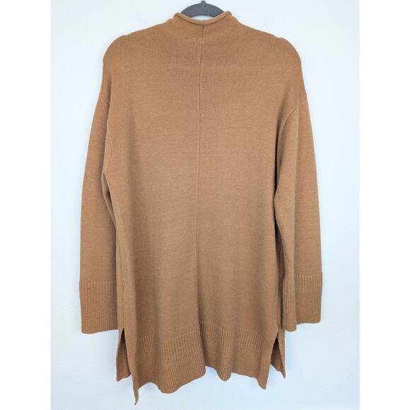 Anthropologie Moth Sweater Saskia Mock Neck Camel Tan Boho Neutral Size M - Picture 6 of 12
